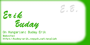 erik buday business card